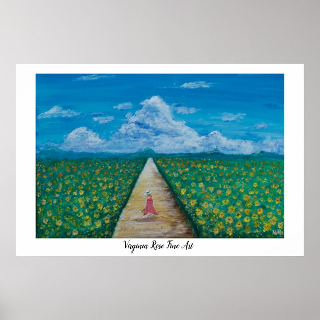 Sonnenblumentraum Poster (Vorne)