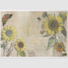 Sonnenblumenträume Dekoupage Tissue Paper Seidenpapier