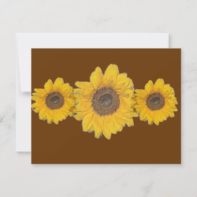 Sonnenblumentrio (Vorderseite)