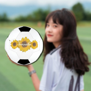 Sonnenblumentrio - Name hinzufügen Fußball