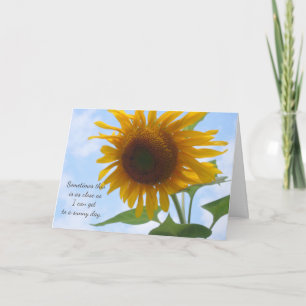 Sonnenblumenvorstellung Karte