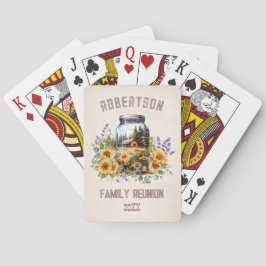Sonnenblumenwaldfamilien Wiedersehen Playing Cards Spielkarten