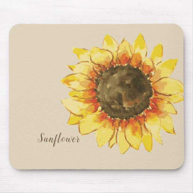 Sonnenblumenwasser Mousepad (Vorne)