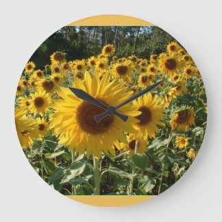 Sonnenblumeuhr… Große Wanduhr