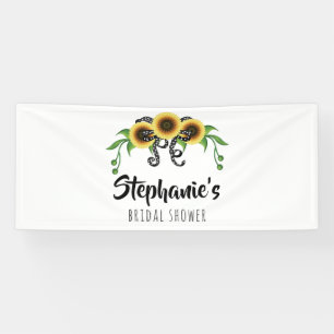 Sonnenblumewreath-Brautparty Banner
