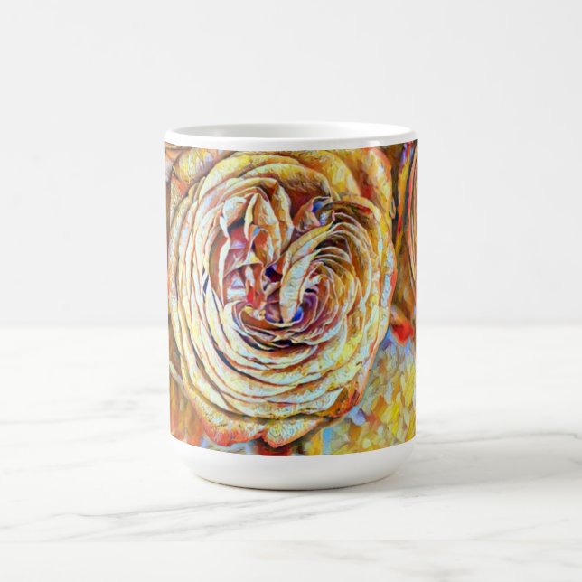 Sonnenblüte Rose Kaffee Tasse (Mittel)