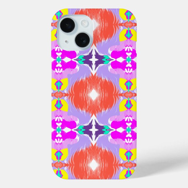 Sonnenblüten-Kaleidoskop Case-Mate iPhone Hülle (Rückseite)