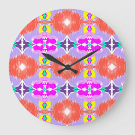 Sonnenblüten-Kaleidoskop Große Wanduhr