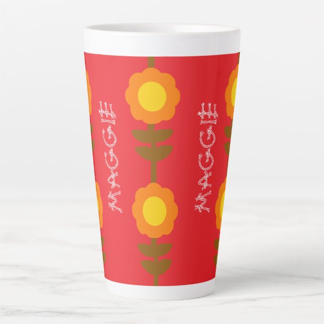 Sonnenblüten-Latte-Mug Milchtasse (Vorderseite)