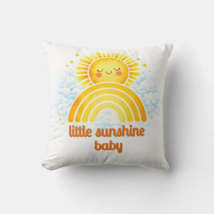 Sonnenbogen-Babyzimmer-Illustration Kissen