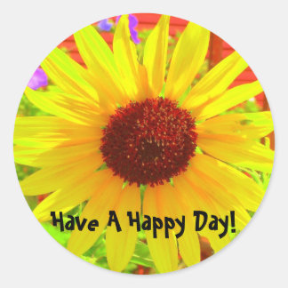 Sonnenbrand Runder Aufkleber