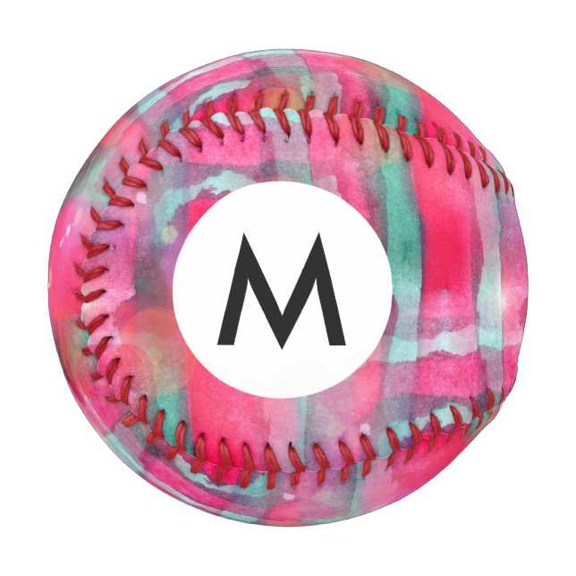 Sonnenbrille abstrakt gestrichen Aquarell Baseball (Vorderseite Links)