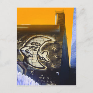 Sonnenbrille am Nachmond Postkarte