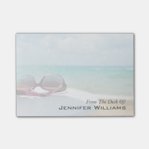 Sonnenbrille am Strand Post-it Klebezettel