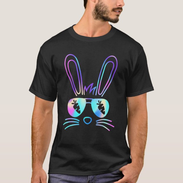 Sonnenbrille an Ostern Sonnenbrille Karotte für Ju T-Shirt (Vorderseite)