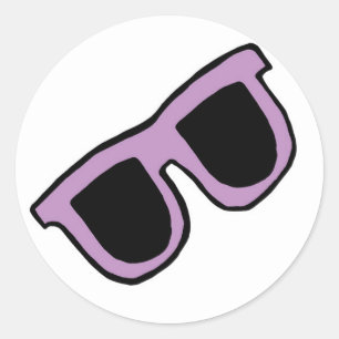 Sonnenbrille-Aufkleber Runder Aufkleber