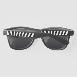Sonnenbrille aus Kunststoff, Zebrastreifen, dunkle