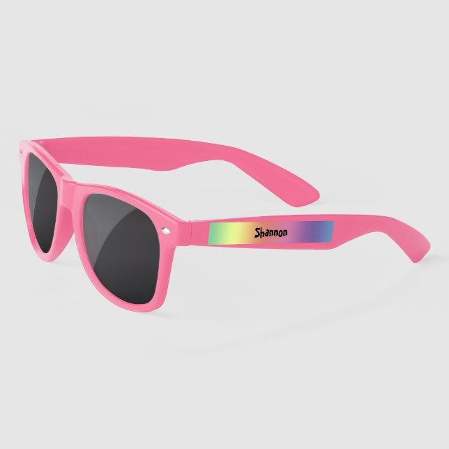 Sonnenbrille aus Kunststoffen - Regenbogenfarben u (Links)