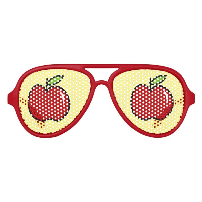 Sonnenbrille aus Party-Apfelsinen (Vorderseite)