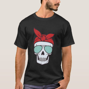 Sonnenbrille aus Schädel und Kreuzknochen T-Shirt