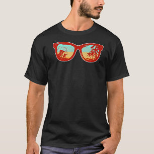 Sonnenbrille Coole Wellenbrecher Design Liebe zum T-Shirt