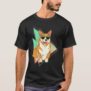 Sonnenbrille Corgi Besitzer Hund Haustier Tier Cor T-Shirt