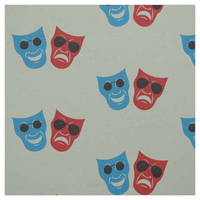 Sonnenbrille-Drama-Masken Stoff (Muster)