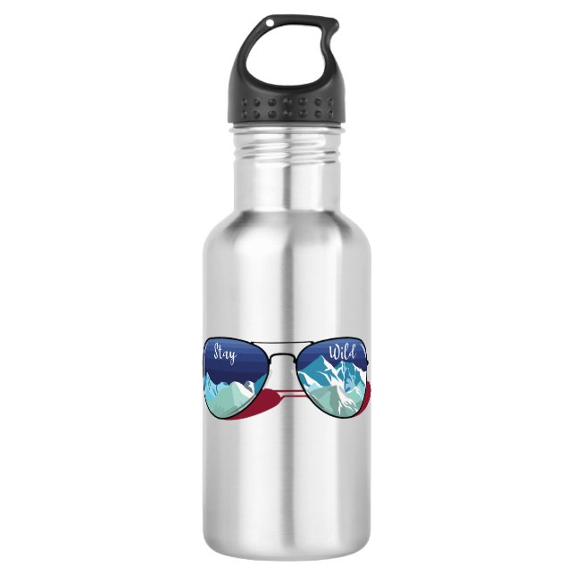 Sonnenbrille Edelstahlflasche (Vorderseite)