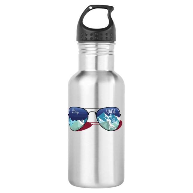 Sonnenbrille Edelstahlflasche (Vorderseite)