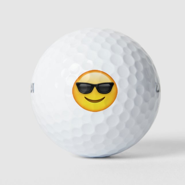 Sonnenbrille - Emoji Golfball (Vorderseite)