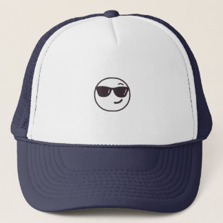 Sonnenbrille Emoji LKW-Hut Truckerkappe