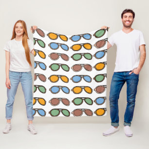 Sonnenbrille farbenfrohe Sommersonnenbrille Fleecedecke