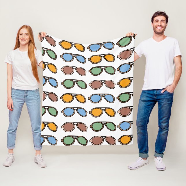 Sonnenbrille farbenfrohe Sommersonnenbrille Fleecedecke (Beispiel)
