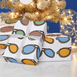 Sonnenbrille farbenfrohe Sommersonnenbrille Geschenkpapier
