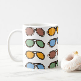 Sonnenbrille farbenfrohe Sommersonnenbrille Kaffeetasse