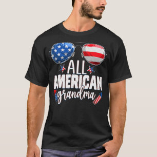 Sonnenbrille ganz American Oma 4. Juli Großmutter T-Shirt