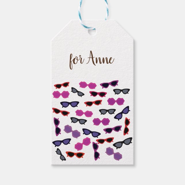 Sonnenbrille Geschenkanhänger (Vorderseite)