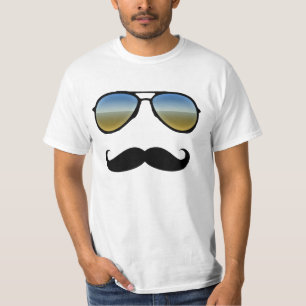 Sonnenbrille in der Wüste Verkleiden Mustache-T -  T-Shirt