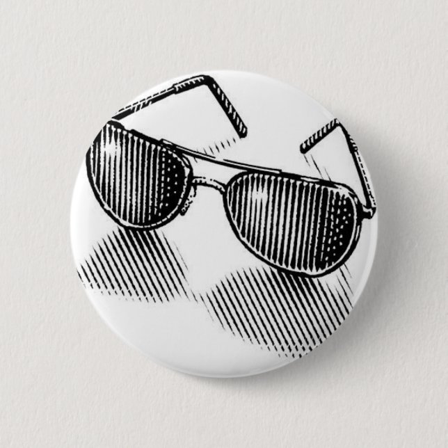 Sonnenbrille-Liebe Button (Vorderseite)