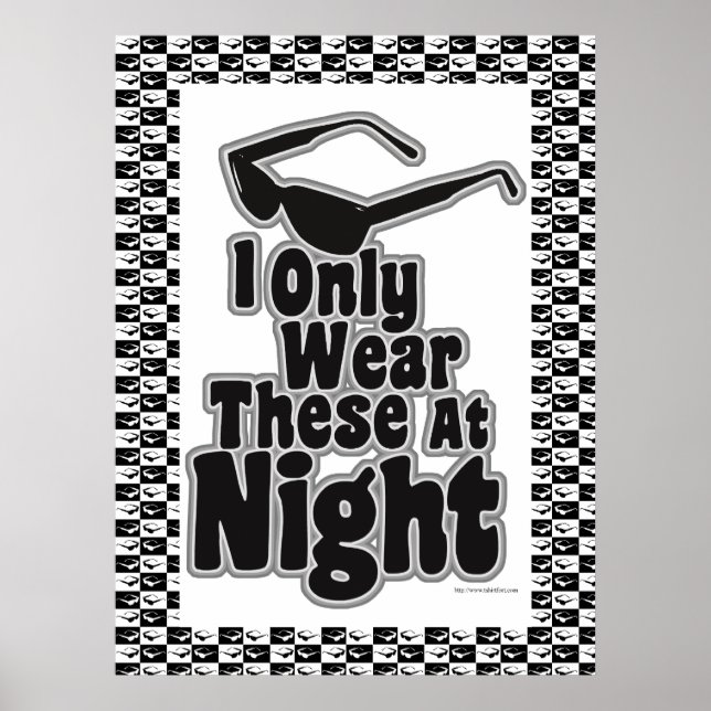 Sonnenbrille nach Dunkel! Poster (Vorne)