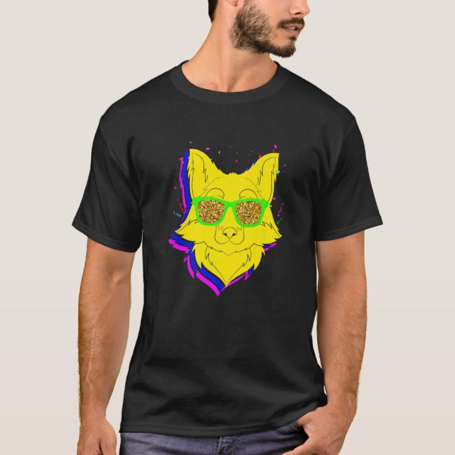 Sonnenbrille Party Tier Cool Forest Animal Funny F T-Shirt (Vorderseite)