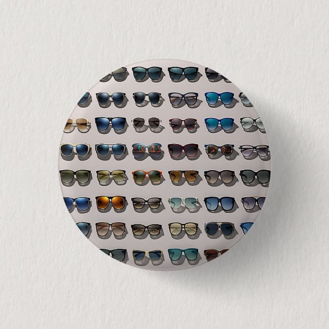 Sonnenbrille thematisiertes Abzeichen, Pin, Button (Vorderseite)