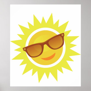 Sonnenbrille tragen poster