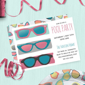 Sonnenbrille Trio Pink Einladung