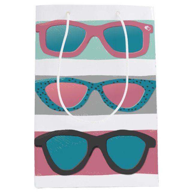 Sonnenbrille Trio Pink Mittlere Geschenktüte (Vorderseite)