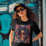 Sonnenbrille und Sonnenbrille T-Shirt<br><div class="desc">Genießen Sie Ihren einzigartigen Stil und feiern Sie Diversity mit diesem phantastischen Design. Es ist für starke, unabhängige Frauen gemacht, die sich Liebe ausdrücken. Das Design zeigt eine selbstbewusste Frau in kühnen Farben und coolen Mustern, rockenden stylischen Sonnenbrillen und Ohrringe. Lebhafte Blume und abstrakte Kunst stehen für Kreativität und Zusammengehörigkeit....</div>