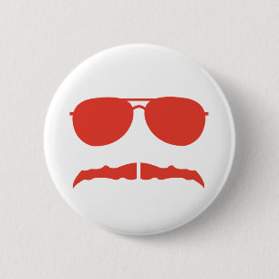 Sonnenbrille und 'stache button