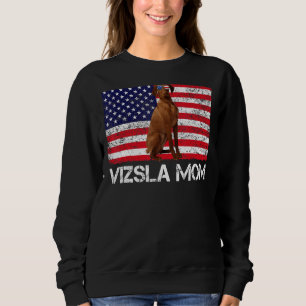 Sonnenbrille Vizsla Mama Flag American Usa Dog Sweatshirt