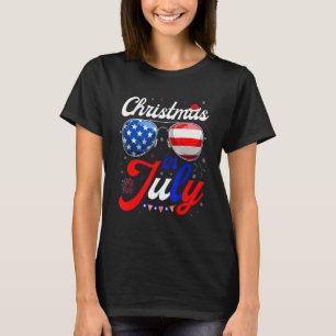 Sonnenbrille Weihnachtsmannmütze Weihnachten im Ju T-Shirt