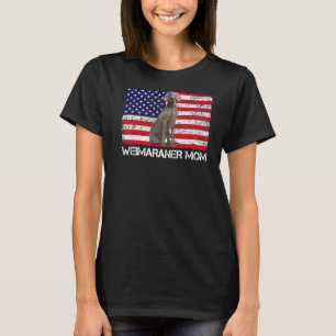 Sonnenbrille Weimaraner Mama Flag American USA Hun T-Shirt